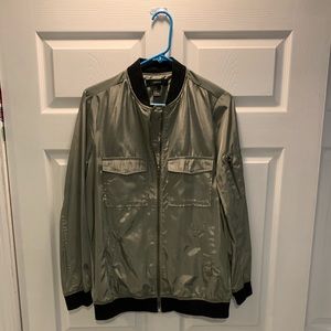 Olive Green Bomber Jacket